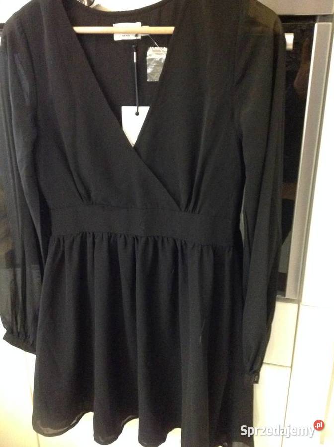 Czarna Mini Sukienka Damska NAKD 36 Nowa Nowa Sól
