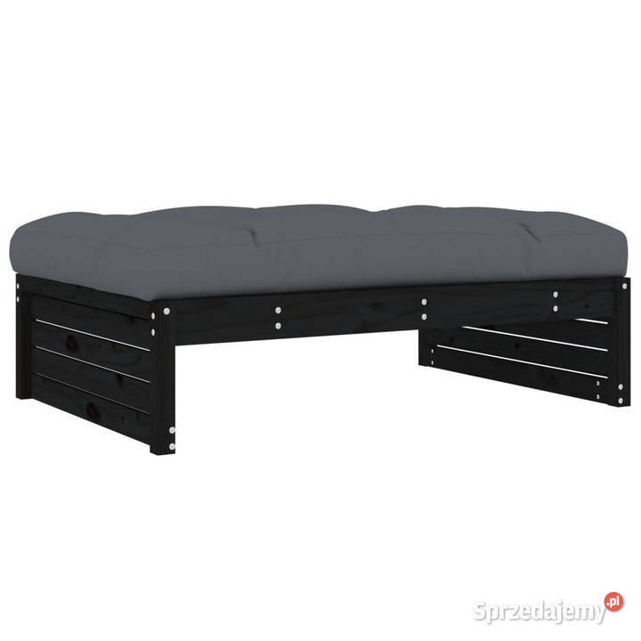 Podnóżek ogrodowy czarny 120x80 lite drewno sprzedam