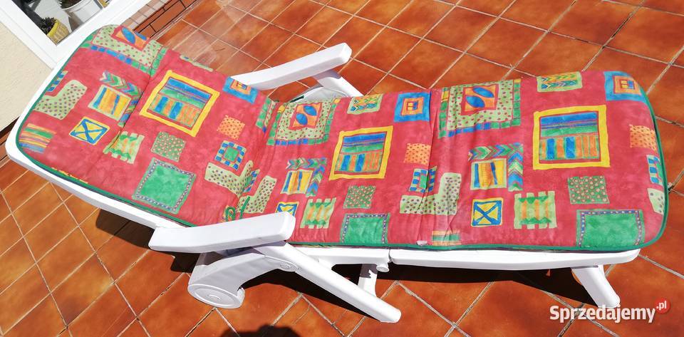 Materacyk na długi leżak poduszka na leżaki mazowieckie sprzedam