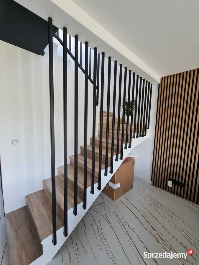 Balustrada Harfowa LOFT Lamele Stalowe pod Gdańsk