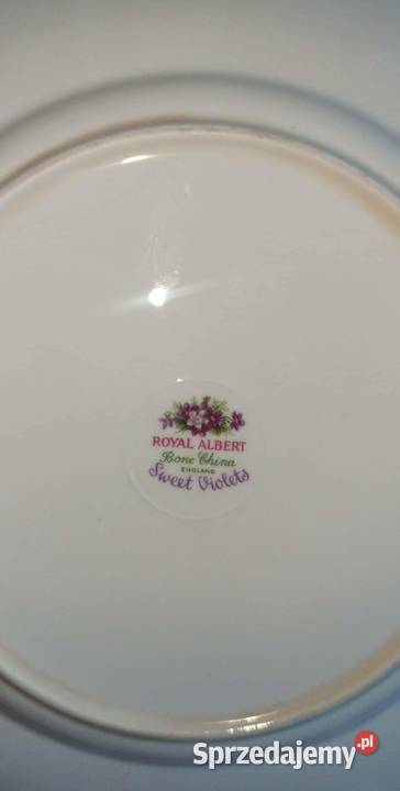 Talerzyk śniadaniowy Sweet Violets Royal Albert pomorskie Gdańsk sprzedam