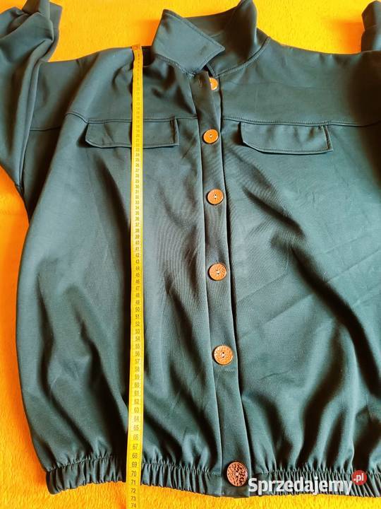 Komplet bluza i spodnie ciemna zieleń masełko Bez wzoru Moda i Styl Cieszyn