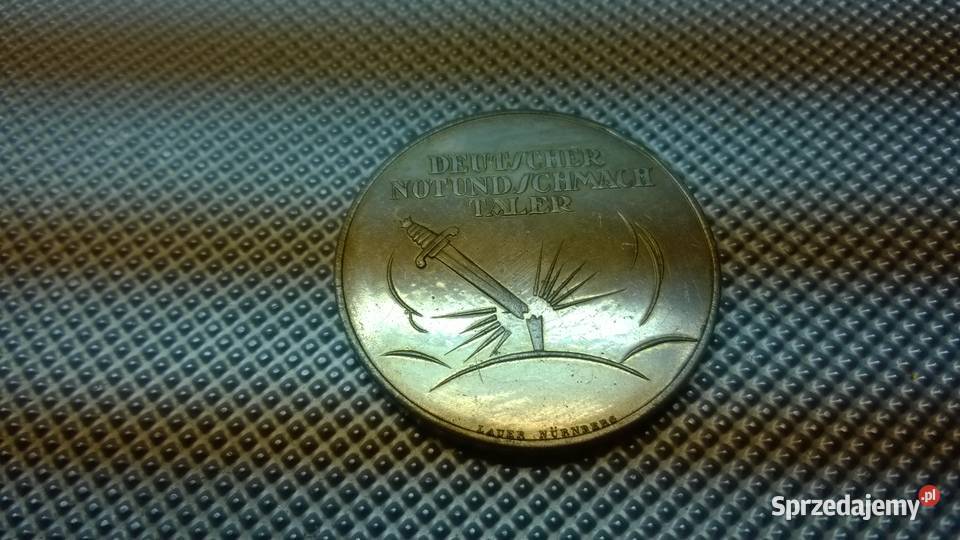 medal 1922 DEUTSCHER NOTUNDSCHMACH TALER Warszawa sprzedam
