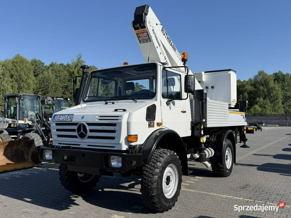 Mercedes UNIMOG 437 4x4 Zwyżka RUTHMANN STEIGER Widełki sprzedam