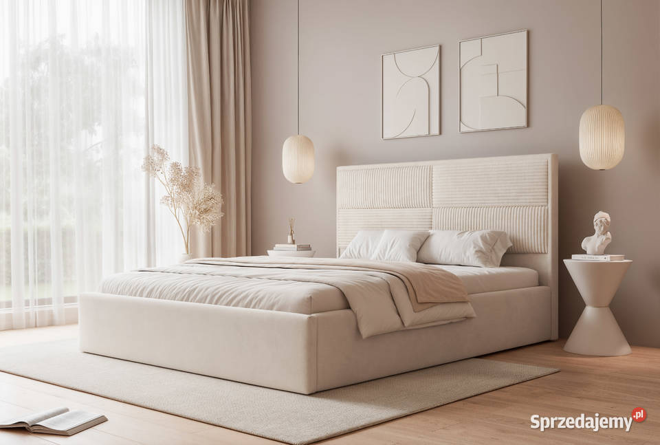 Łóżko tapicerowane z pojemnikiem Livio różne Tarchały Małe sprzedam