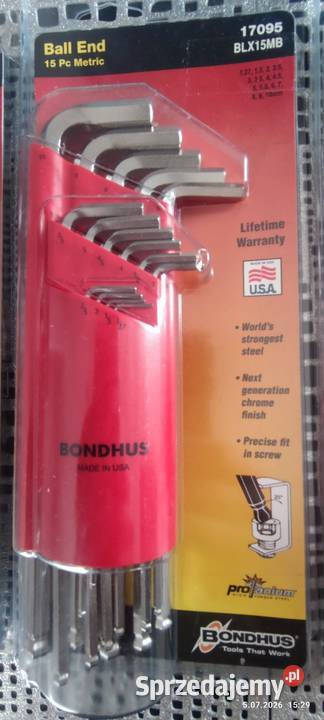 BONDHUSUSA Klucze imbusowe Profesional Nysa