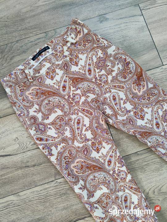 Materiałowe spodnie Zara Xs Vintage y2k Jasło