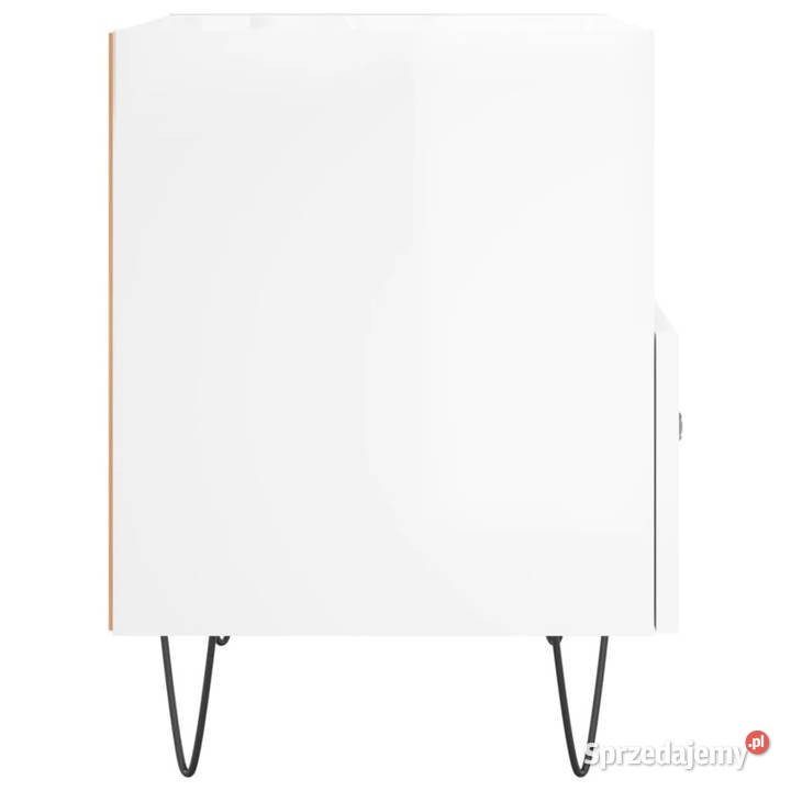 Szafki nocne 2 białe wysoki połysk 40x35x475 Warszawa