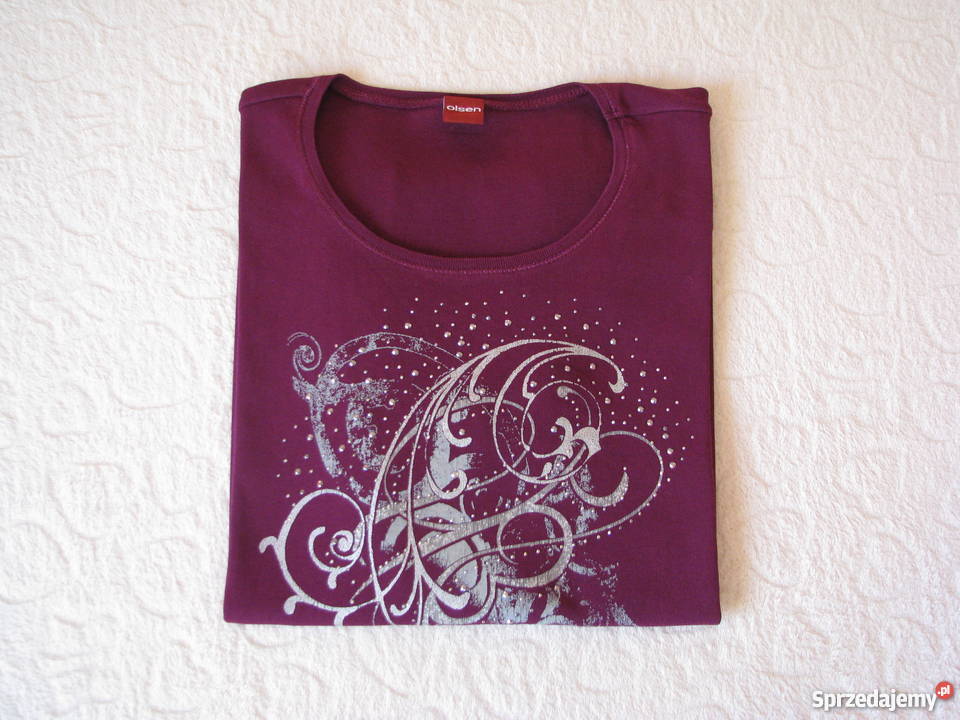 Koszulka OLSEN ze zdobieniami bluzka Tshirt LXL Krapkowice