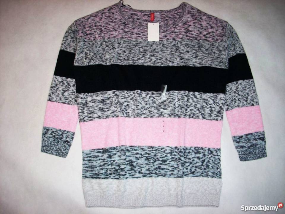 HM Sweter Tunika Szary Pudrowy NOWY 40 42 L XL H&M