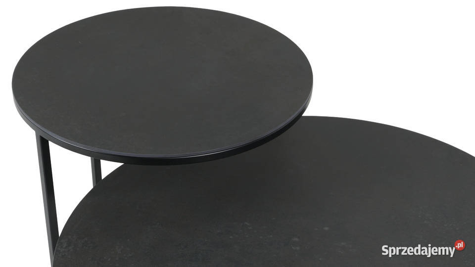 Podwójny stolik kawowy spiek kwarcowy okrągły śląskie Gliwice