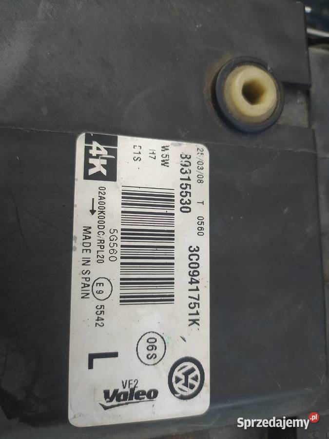 Passat B6 BI Xenon LAMPY PRZÓD KOMPLET Nowogard