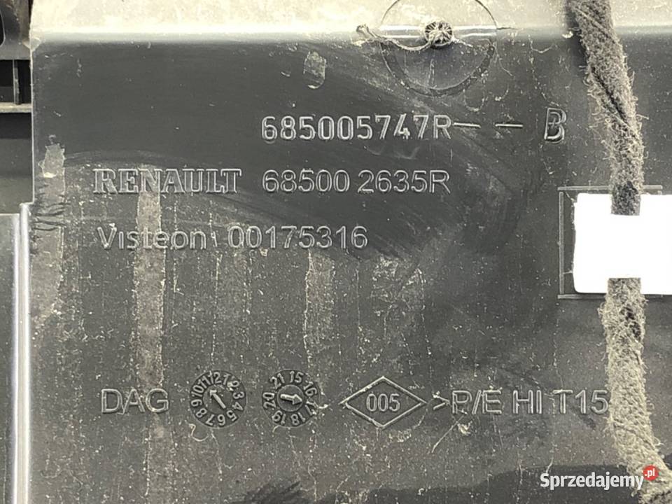 SCHOWEK PASAŻERA RENAULT KADJAR Hatchback PÓŁKA