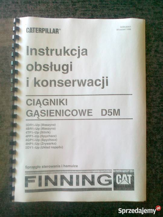 Instrukcja obslugi DTR spycharki gąsienicowej nie Spycharki Brzesko