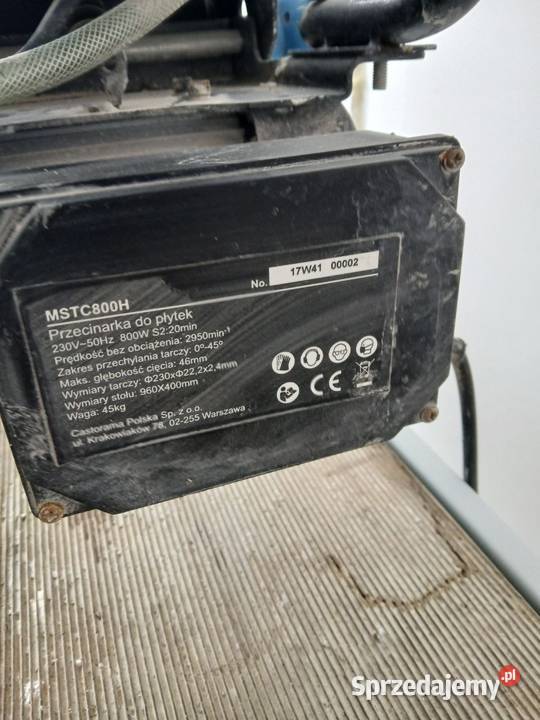 Przecinarka do płytek Mac Allister MSTC800H 800W Dom i Ogród Wrocław