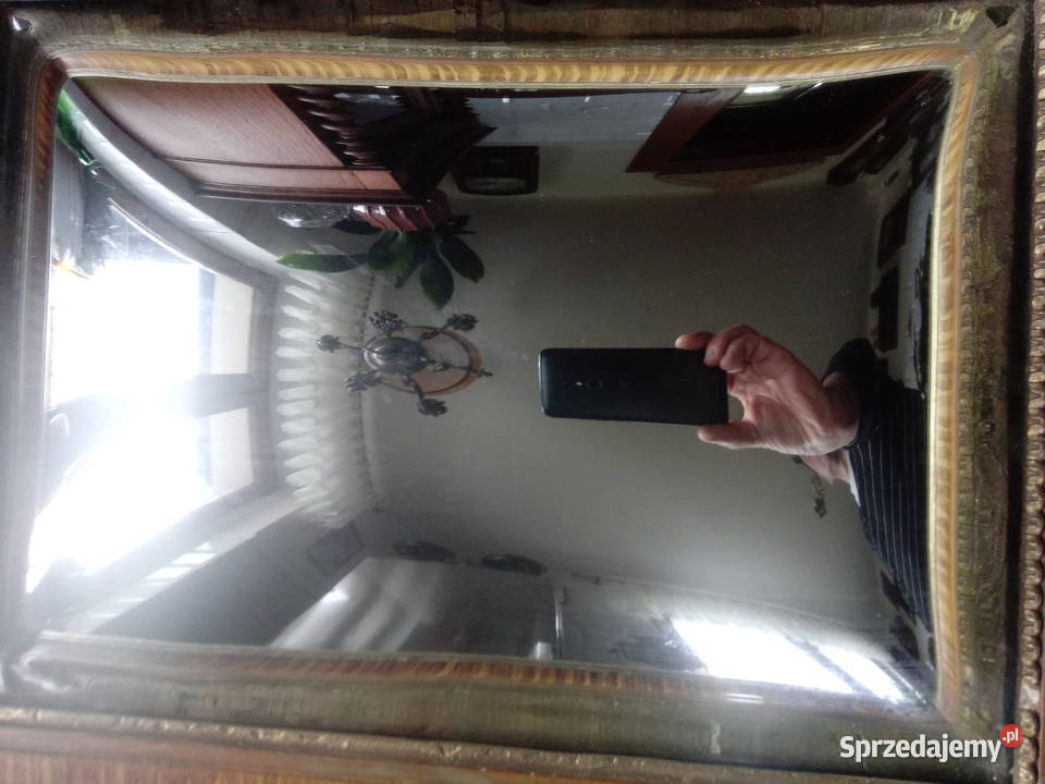 wypukłe lustro w stylu angielskim antyczne Piotrówek