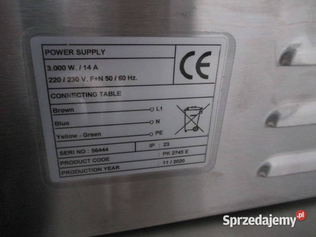 Grill Kontaktowy Opiekacz POTIS PK2745E 3 kW Ostrów Wielkopolski