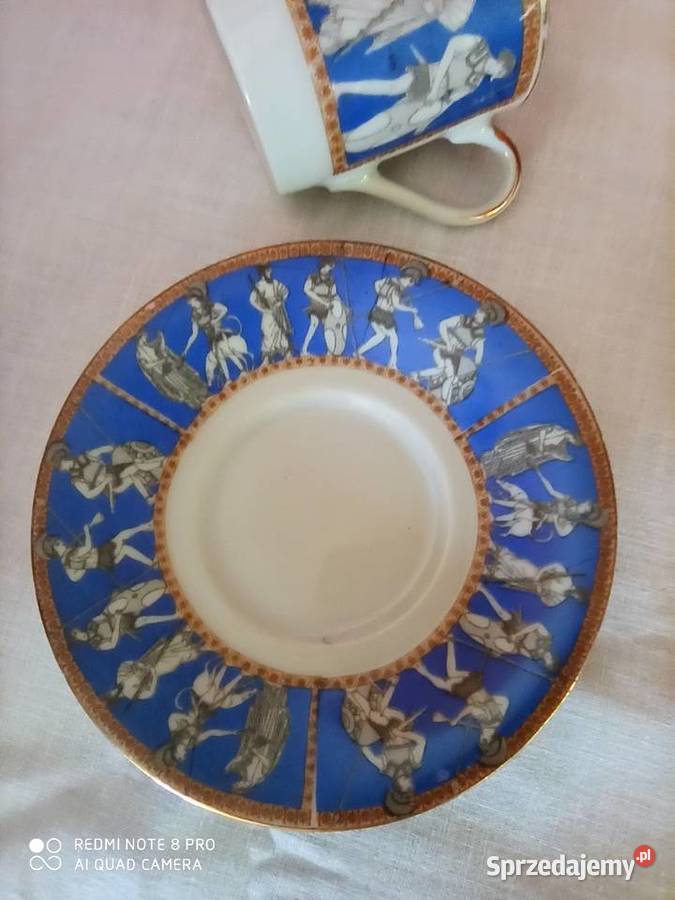 Filiżanka do mocci Royal Sceny antyczne Sygn Gdańsk