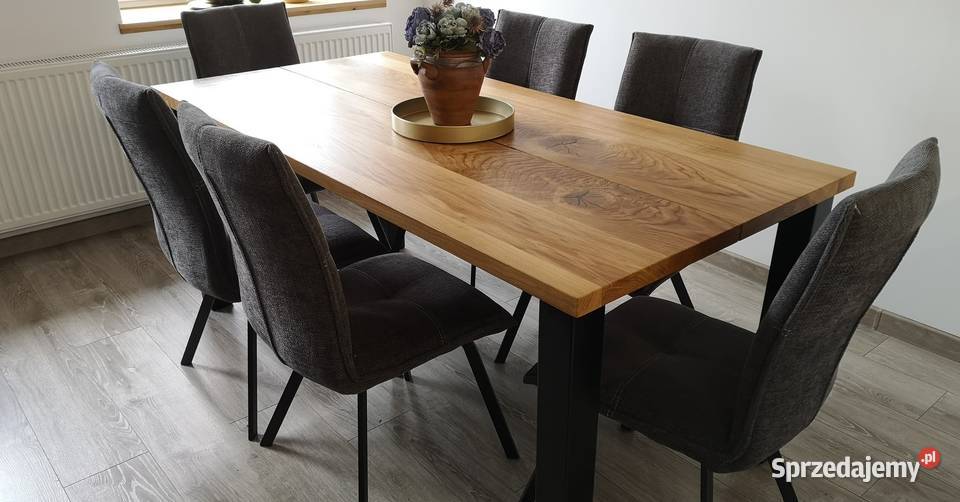 Piękny Stół dębowy LOFT 180x90x78 dolnośląskie Wrocław sprzedam