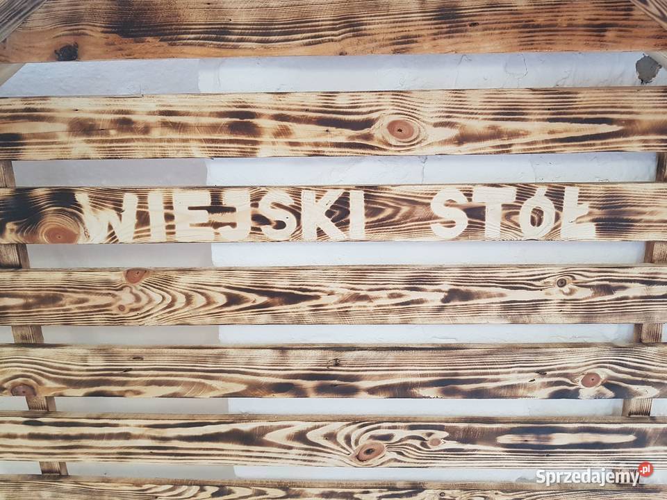 Wiejski Stół imitacja naścienna wielokolorowy