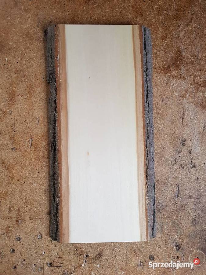 Deska lipowa z korą 40x125x25 rzeźba ikony Łódź