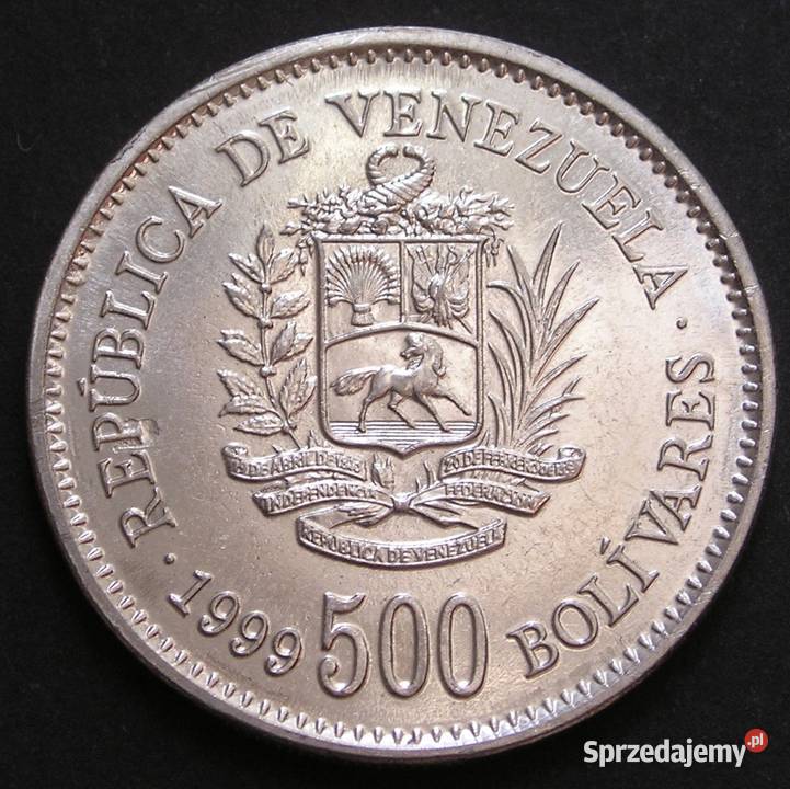 Wenezuela 500 bolivares 1999 Simon Bolivar stan