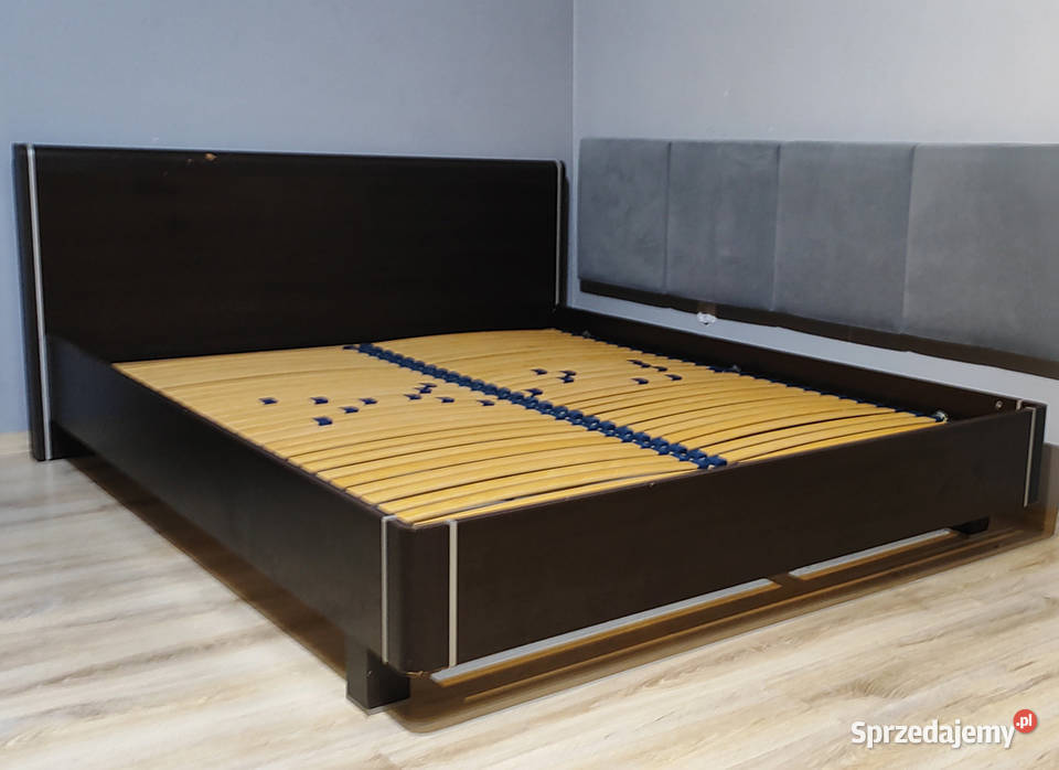Łóżko małżeńskie 200x160 do sypialni wenge b