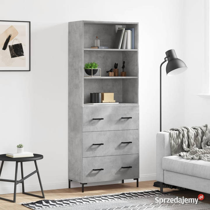 Witrynka szarość betonu 695x34x180 materiał mazowieckie Warszawa sprzedam