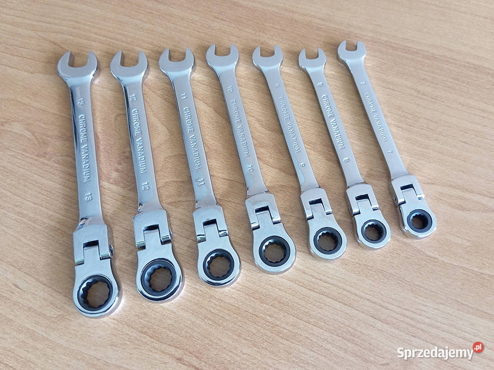 NOWY Zestaw kluczy płaskich oczkowych łamanych z Węgrów