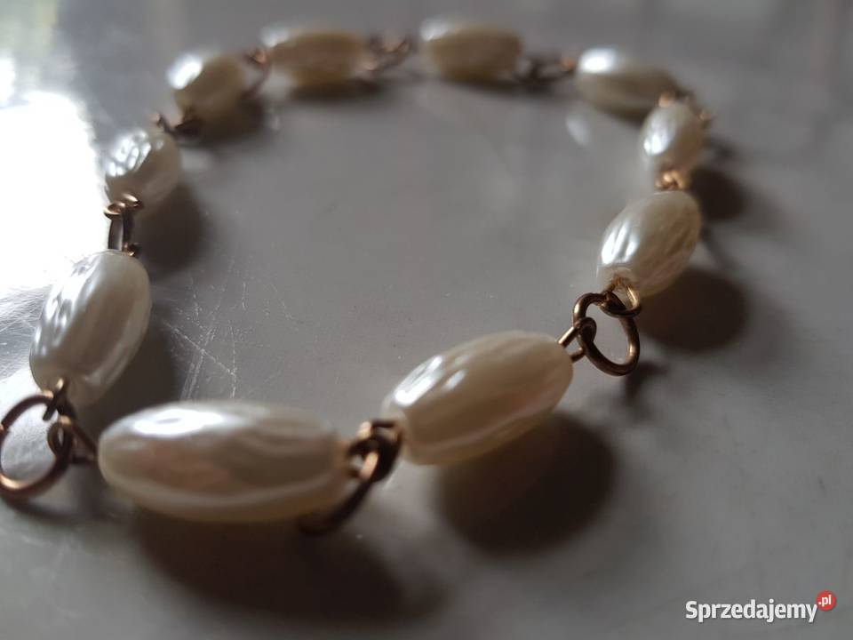 bransoletka z perłowej masy koraliki galanteria Kielce sprzedam