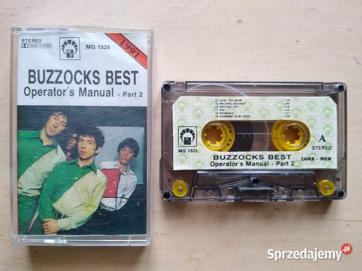 BUZZOCKS BEST Operators Manual Part 2 kaseta pomorskie Gdańsk