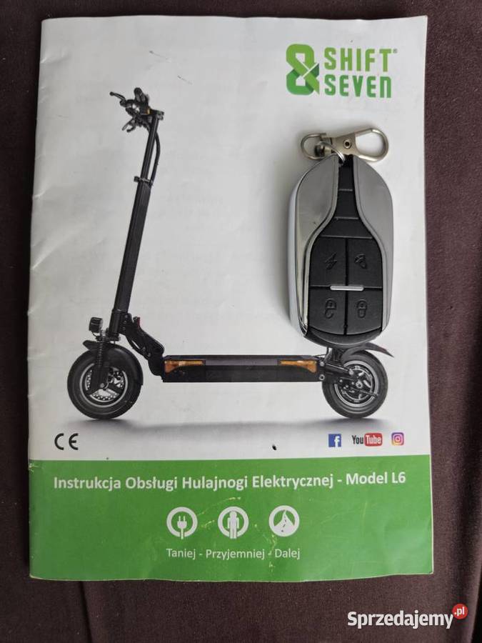 Hulajnoga elektryczna shivt seven L6 sprzedam