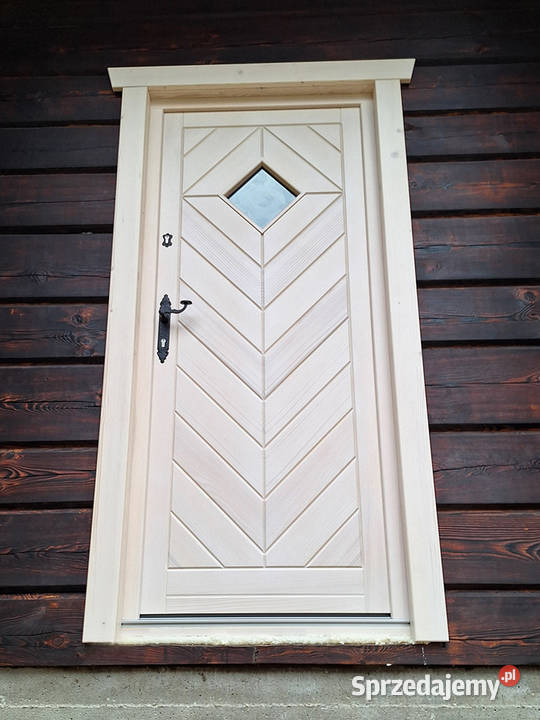 Drzwi Drewniane Wejściowe Zewnętrzne Retro 1 Drzwi zewnętrzne
