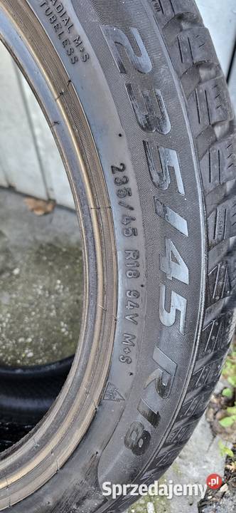 Opony zimowe 18 stki Pirelli Sottozero 23535 Elbląg sprzedam