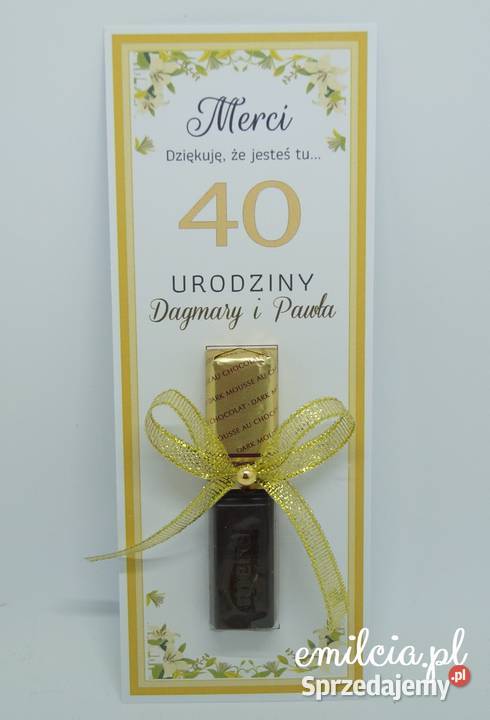 Merci jako podziękowanie gości z okazji urodzin Zielona Góra
