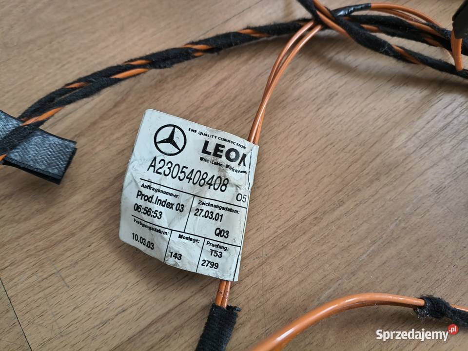 Kabel światłowód Mercedes r230 SL A2305408408 Gorlice