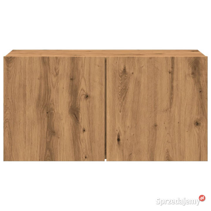 Ścienna szafka TV dąb artisian 80x30x41 WM857668 mazowieckie sprzedam