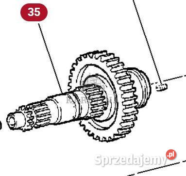 Massey Ferguson 8470 8480 Wał Kosza Sprzęgłowego Jastrzębniki