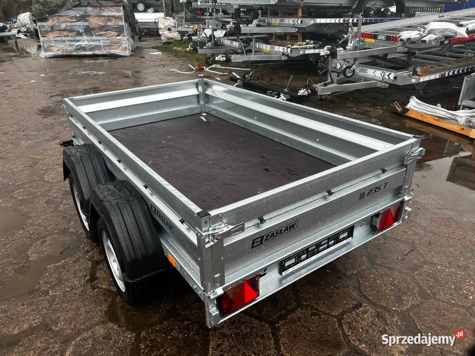 Przyczepa dwuosiowa Zasław 235T tandem 750 DMC pełny VAT Motoryzacja wielkopolskie Piła