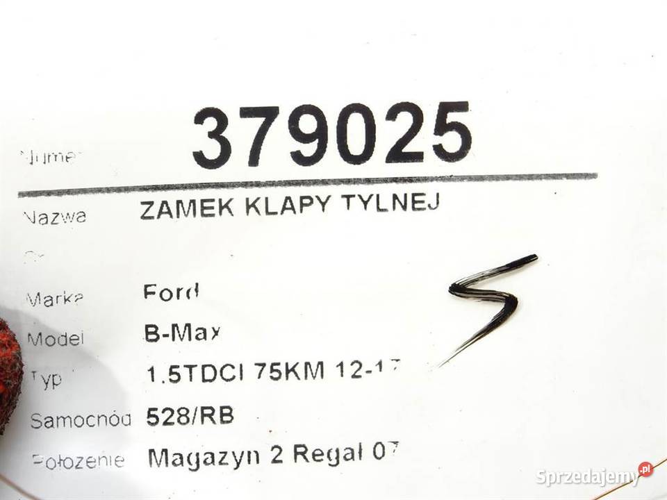 ZAMEK KLAPY TYLNEJ FORD B Minivan 8A61A442A66AC osobowe
