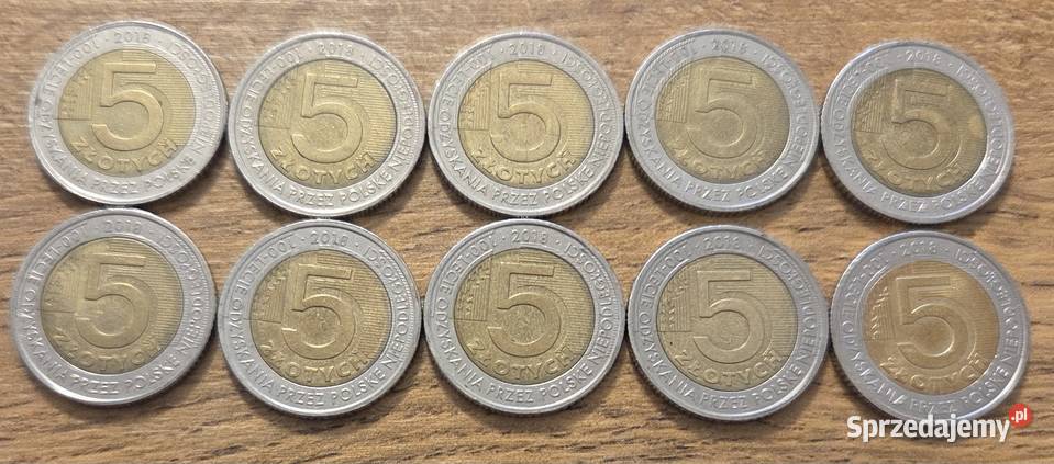 Monety okolicznościowe 5 10 z 2018 roku Białystok sprzedam