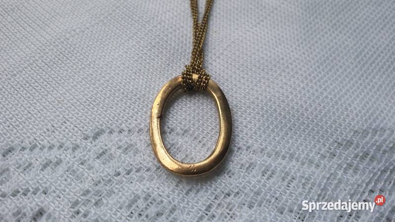 Stary angielski naszyjnik w kształcie literki O Ochojno