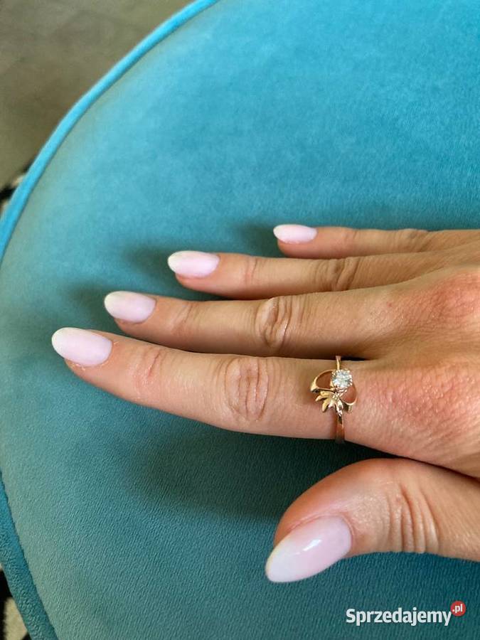 Nowy złoty pierścionek złoto 14K 585 serduszko Nisko