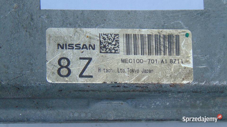 KOMPUTER SILNIKA MEC100701 INFINITI FX35 2009 układ elektryczny silnika Układ elektryczny Układ elektryczny wielkopolskie