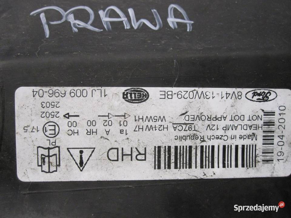 FORD KUGA MK1 I 10r lampa prawy przód świętokrzyskie sprzedam