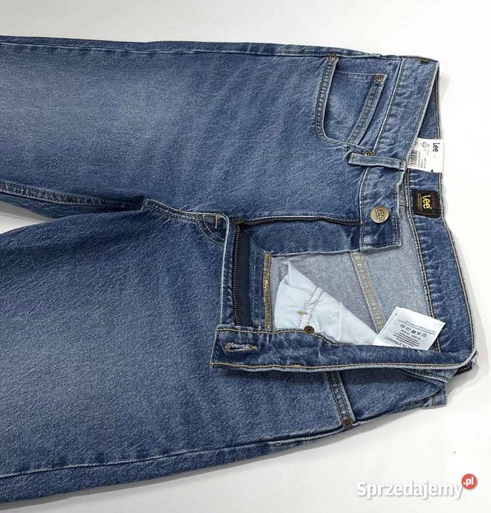 Spodnie męskie jeansy Lee Brooklyn Straight niebieski