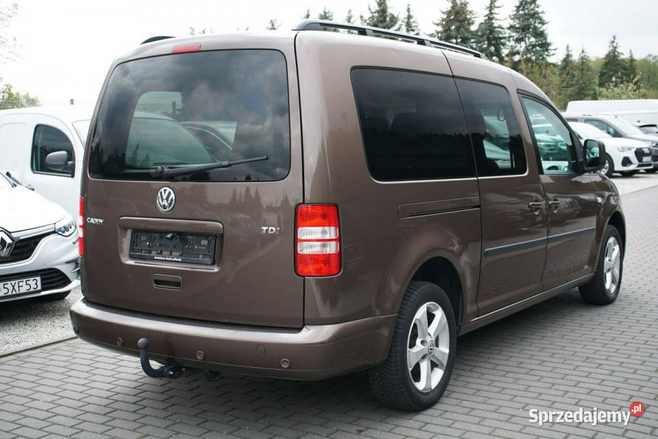 Volkswagen Caddy 16 TDI 5os MAXI Niski przebieg brązowy