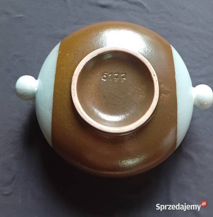 Wazon w stylu Brusel Czechosłowacja Kravsko lata Porcelana i szkło Koźminek