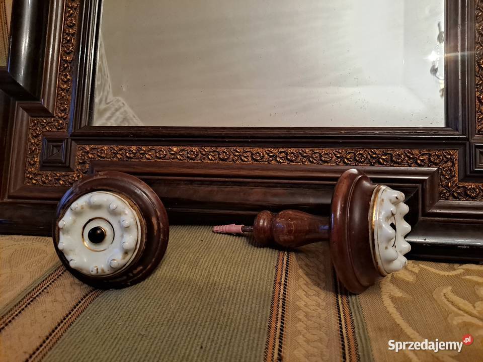 Stare kryształowe lustro wiszące Antyki, Sztuka, Kolekcje lubelskie Lublin sprzedam