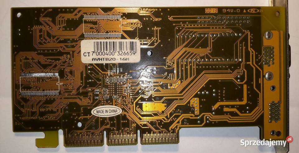 Karta graficzna AGP nVidia RIVA TNT2 TM64 16M